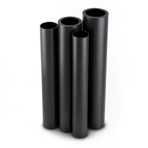أنابيب HDPE PE 100 ضغط 10 بار قطر خارجي 630 مم سمك 57.3 مم لون أسود