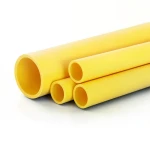 HDPE Pipes PE 100 Pressure 10 Bar Outside Diameter 630 mm Thickness 57.3 mm Yellow
