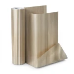 Striped Wallpaper Vinyl Sheath 10m x 53cm Brown