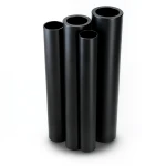 أنابيب HDPE الراجحي PE 80 ضغط 8 بار قطر 630 مم سمك 57.3 مم لون أسود