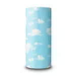 Wallpaper Classic Design 15.6m×106cm Cyan and White