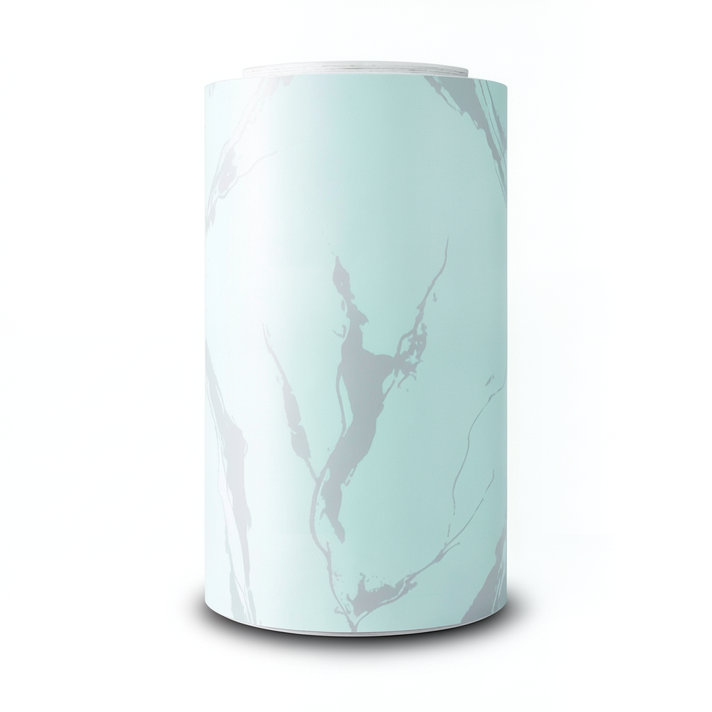 Wallpaper Classic Design Light Cyan and Gray, Size 15.6m×106cm