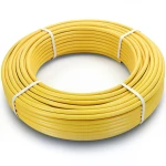 أنابيب HDPE الراجحي PE 100 ضغط 10 بار قطر خارجي 90 مم سمك 8.2 مم لون أصفر