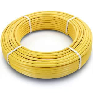 أنابيب HDPE الراجحي PE 100 ضغط 10 بار قطر خارجي 90 مم سمك 8.2 مم لون أصفر