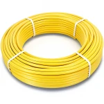 أنابيب HDPE PE 80 ضغط 8 بار قطر خارجي 125 مم سمك 11.4 مم لون أصفر