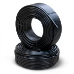 أنابيب HDPE PE 80 ضغط 8 بار قطر خارجي 110 مم سمك 10 مم لون أسود
