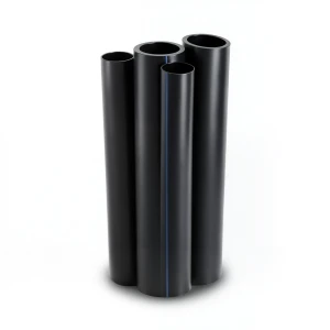 مواسير HDPE PE 80 ضغط 10 بار قطر خارجي 560 مم سمك 50.9 مم لون أسود
