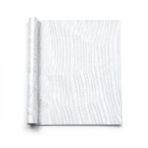 Wallpaper Classic Design 15.6m×106cm White with Silver