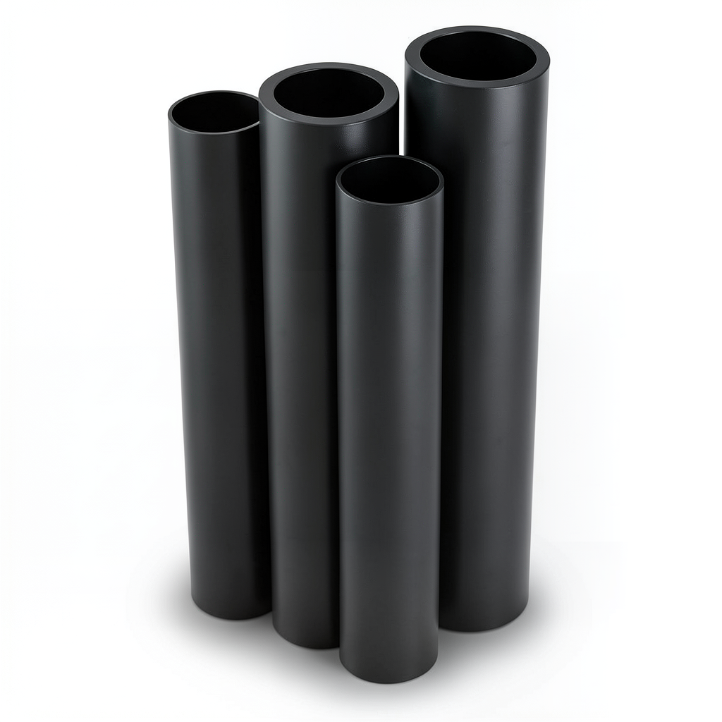 مواسير HDPE PE 100 ضغط 10 بار قطر 450 مم سمك 26.7 مم لون أسود