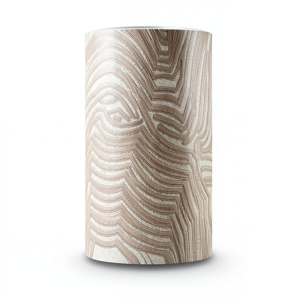 Wallpaper Classic Design Brown with Beige, Size 15.6m×106cm