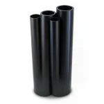 HDPE Pipes PE 80 Pressure 8 Bar Outside Diameter 500 mm Thickness 29.7 mm Black
