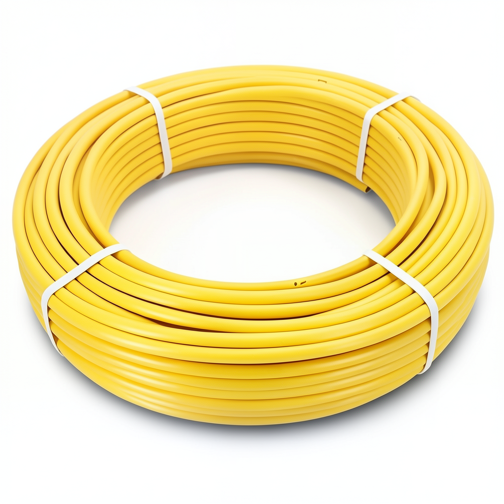 أنابيب HDPE الراجحي PE 100 ضغط 10 بار قطر خارجي 125 مم سمك 11.4 مم لون أصفر