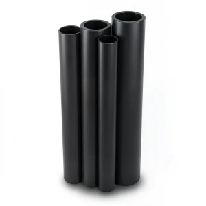 مواسير HDPE PE 100 ضغط 10 بار قطر خارجي 500 مم سمك 29.7 مم لون أسود