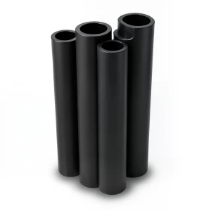 مواسير HDPE PE 100 ضغط 10 بار قطر خارجي 560 مم سمك 33.2 مم لون أسود