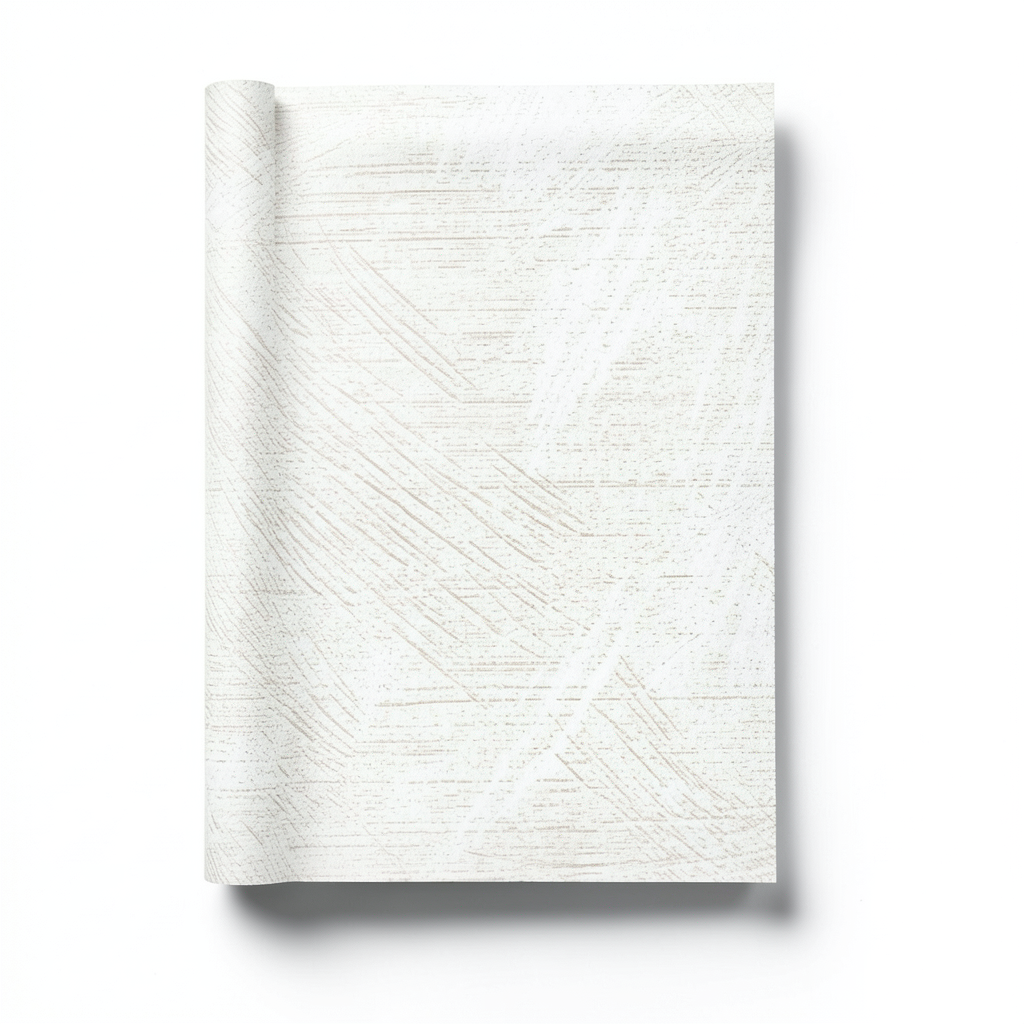Wallpaper Classic Design 15.6m×106cm Beige on White