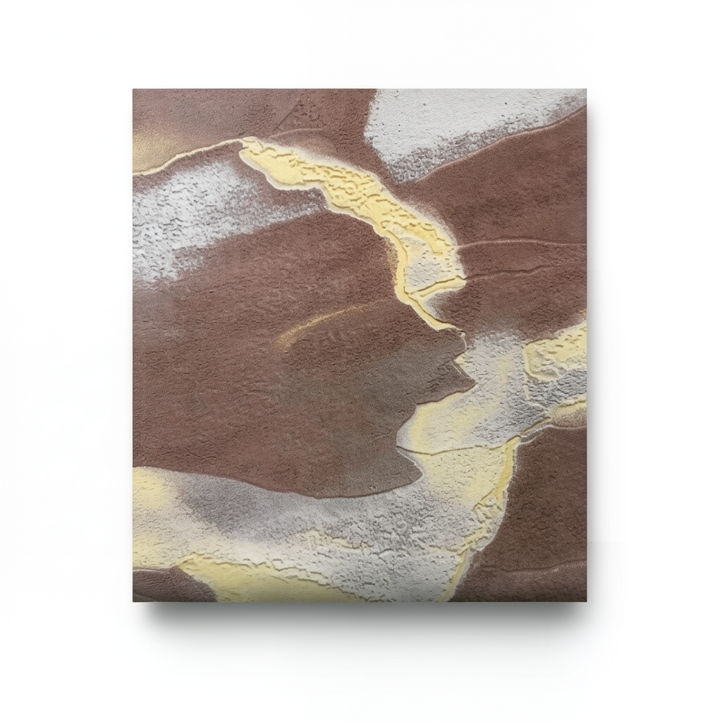 Classic Wall Decoration Vinyl Sheath 15.6m x 106cm Brown Gray Yellow