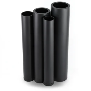 أنابيب HDPE PE 80 ضغط 8 بار قطر خارجي 630 مم سمك 37.4 مم لون أسود