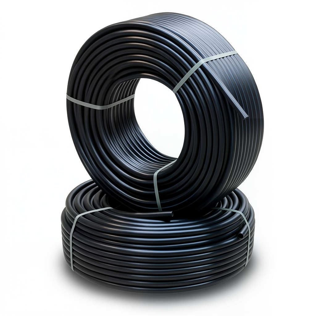 Al-Rajhi HDPE Pipes PE 80 8 Bar Pressure 40 mm Diameter 2.4 mm Thickness Black