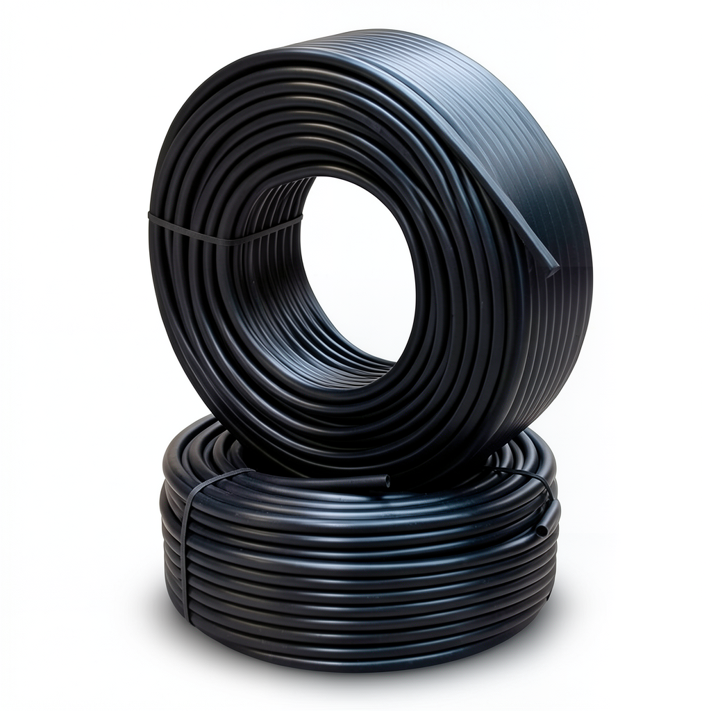 أنابيب HDPE الراجحي PE 80 ضغط 8 بار قطر خارجي 50 مم سمك 3 مم لون أسود