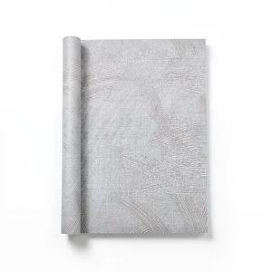 Wallpaper Classic Design 15.6m×106cm Light Gray with Brown