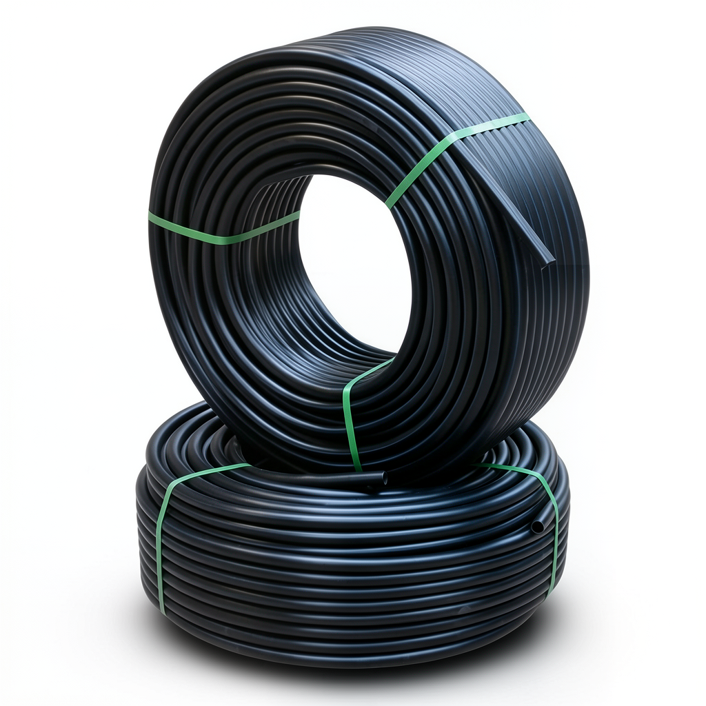 أنابيب HDPE الراجحي PE 80 ضغط 8 بار قطر خارجي 63 مم سمك 3.8 مم لون أسود