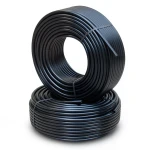 أنابيب HDPE الراجحي PE 80 ضغط 8 بار قطر خارجي 75 مم سمك 4.5 مم لون اسود
