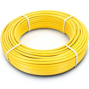 أنابيب HDPE PE 80 ضغط 8 بار قطر خارجي 90 مم سمك 8.2 مم لون أصفر