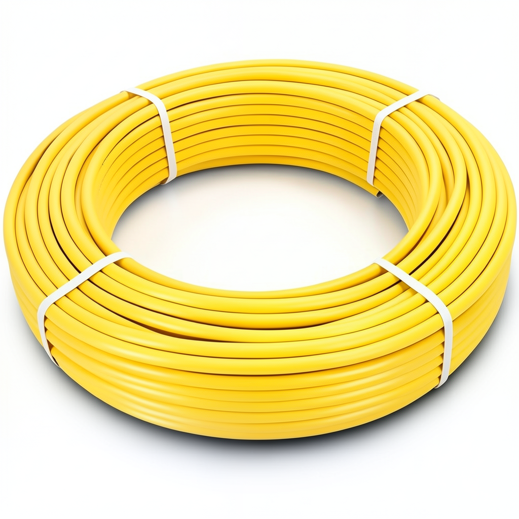HDPE Pipes PE 80 Pressure 8 Bar Outside Diameter 90 mm Thickness 8.2 mm Yellow