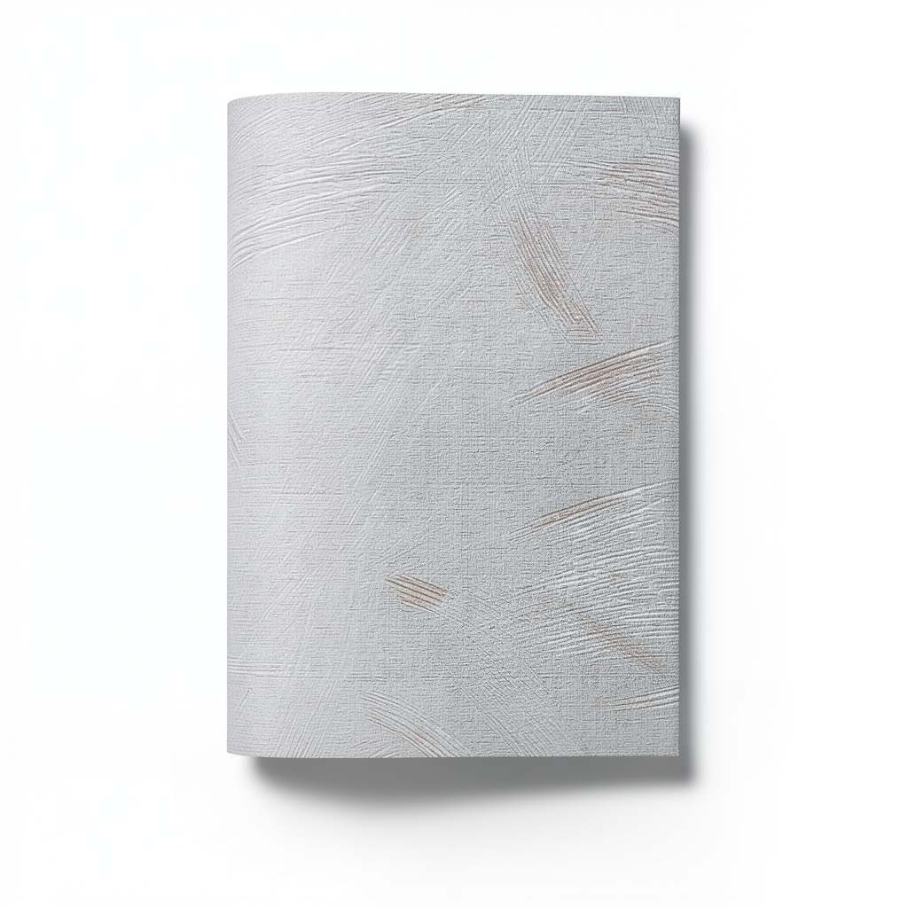 Wallpaper Classic Design 15.6m×106cm Light Gray with Brown