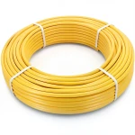أنابيب HDPE PE 100 ضغط 10 بار قطر 110 مم سمك 10 مم لون أصفر