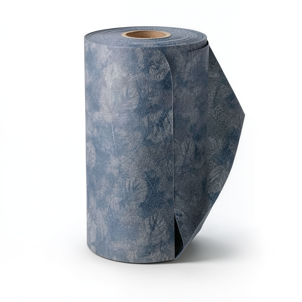 Classic Wall Covering Vinyl Sheath 15.6m x 106cm Gray Navy Blue