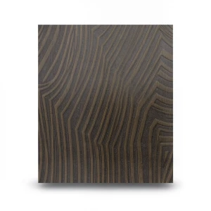Wallpaper Classic Design 15.6m×106cm Dark Brown with Light Gold