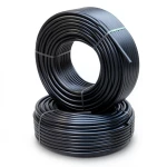 HDPE Pipes PE 80 Pressure 8 Bar Outside Diameter 110 mm Thickness 10 mm Black