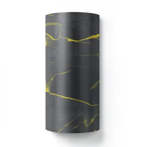 Wallpaper Classic Design 15.6m×106cm Dark Gray with Yellow