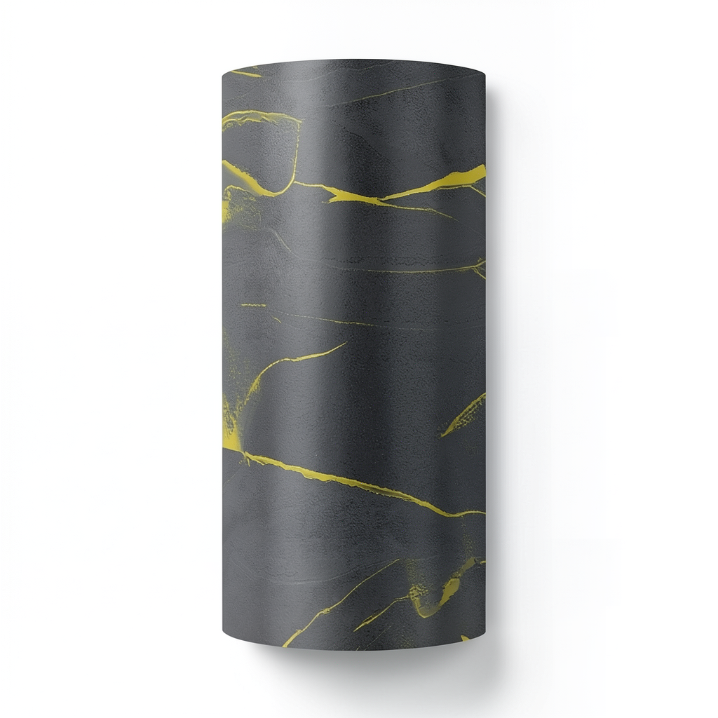 Wallpaper Classic Design 15.6m×106cm Dark Gray with Yellow