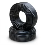 أنابيب HDPE PE 100 ضغط 10 بار قطر خارجي 125 مم سمك 11.4 مم لون أسود