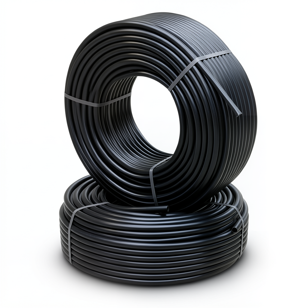 أنابيب HDPE PE 100 ضغط 10 بار قطر خارجي 125 مم سمك 11.4 مم لون أسود