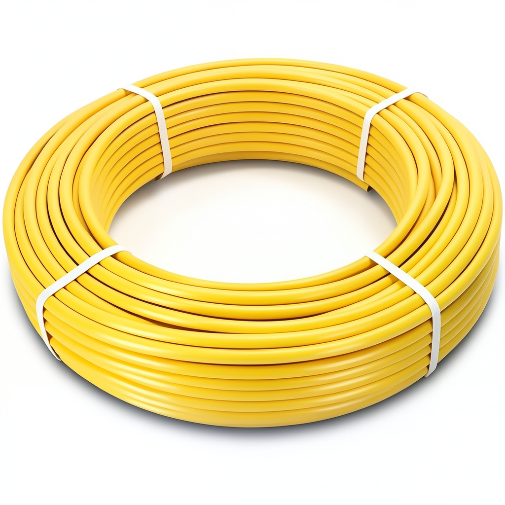أنابيب HDPE الراجحي PE 100 ضغط 10 بار قطر خارجي 125 مم سمك 11.4 مم لون أصفر