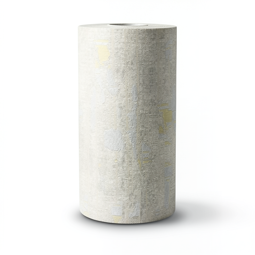 Classic Wall Covering Vinyl Sheath 15.6m x 106cm Gray Yellow Beige