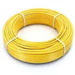 أنابيب HDPE PE 80 ضغط 8 بار قطر خارجي 125 مم سمك 11.4 مم لون أصفر