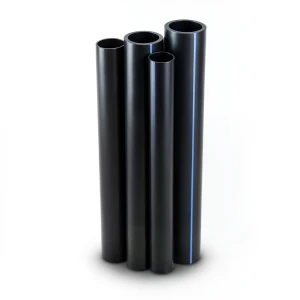 أنابيب HDPE PE 80 ضغط 8 بار قطر خارجي 450 مم سمك 26.7 مم لون أسود