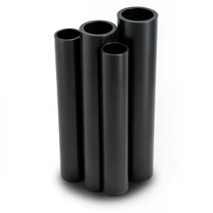 مواسير HDPE PE 100 ضغط 10 بار قطر 450 مم سمك 26.7 مم لون أسود