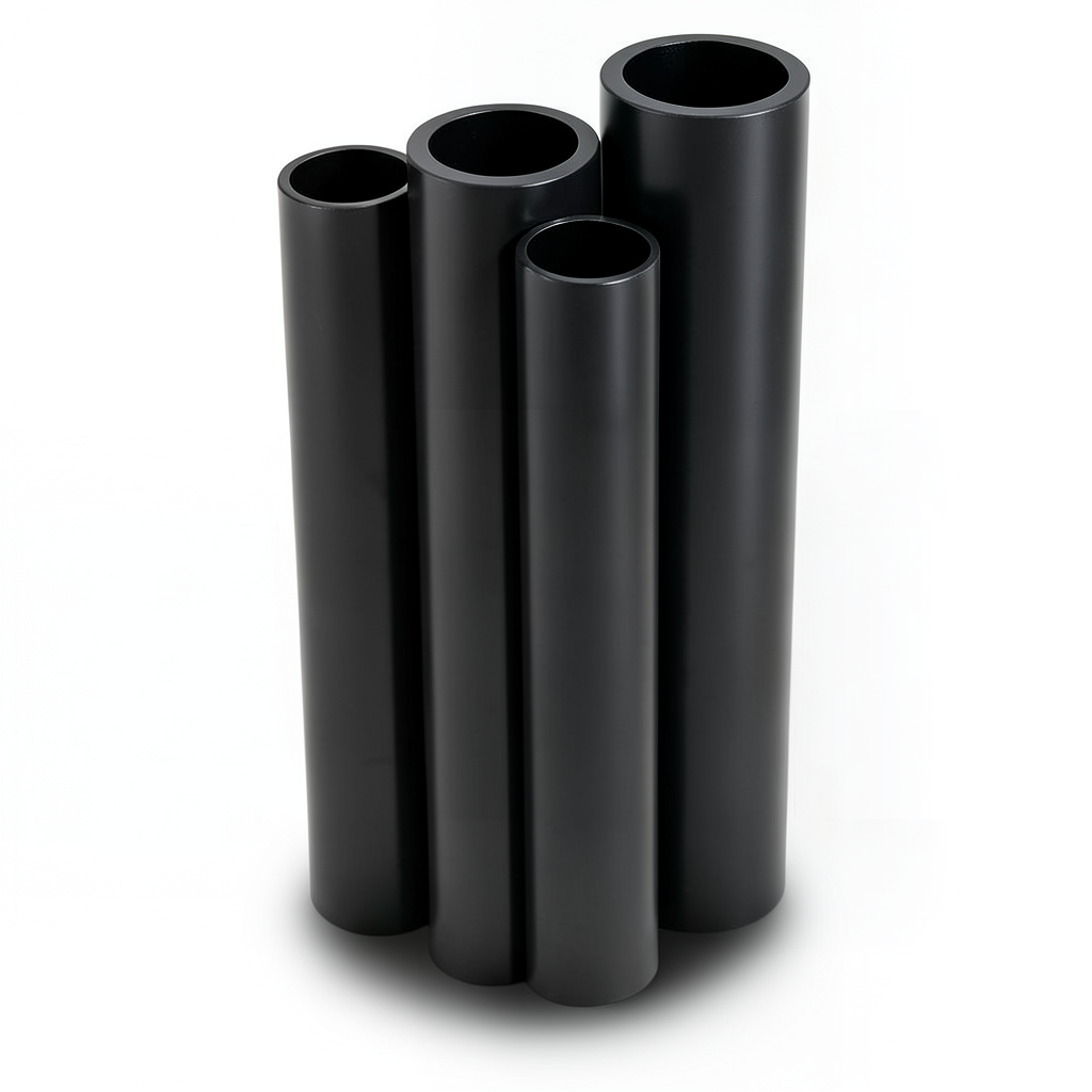 مواسير HDPE PE 100 ضغط 10 بار قطر 450 مم سمك 26.7 مم لون أسود