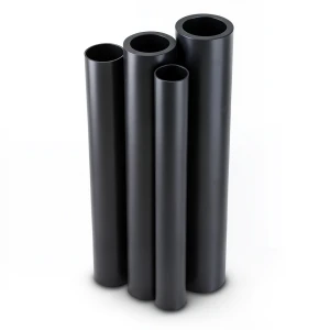 أنابيب HDPE PE 80 ضغط 8 بار قطر 560 مم سمك 33.2 مم لون أسود
