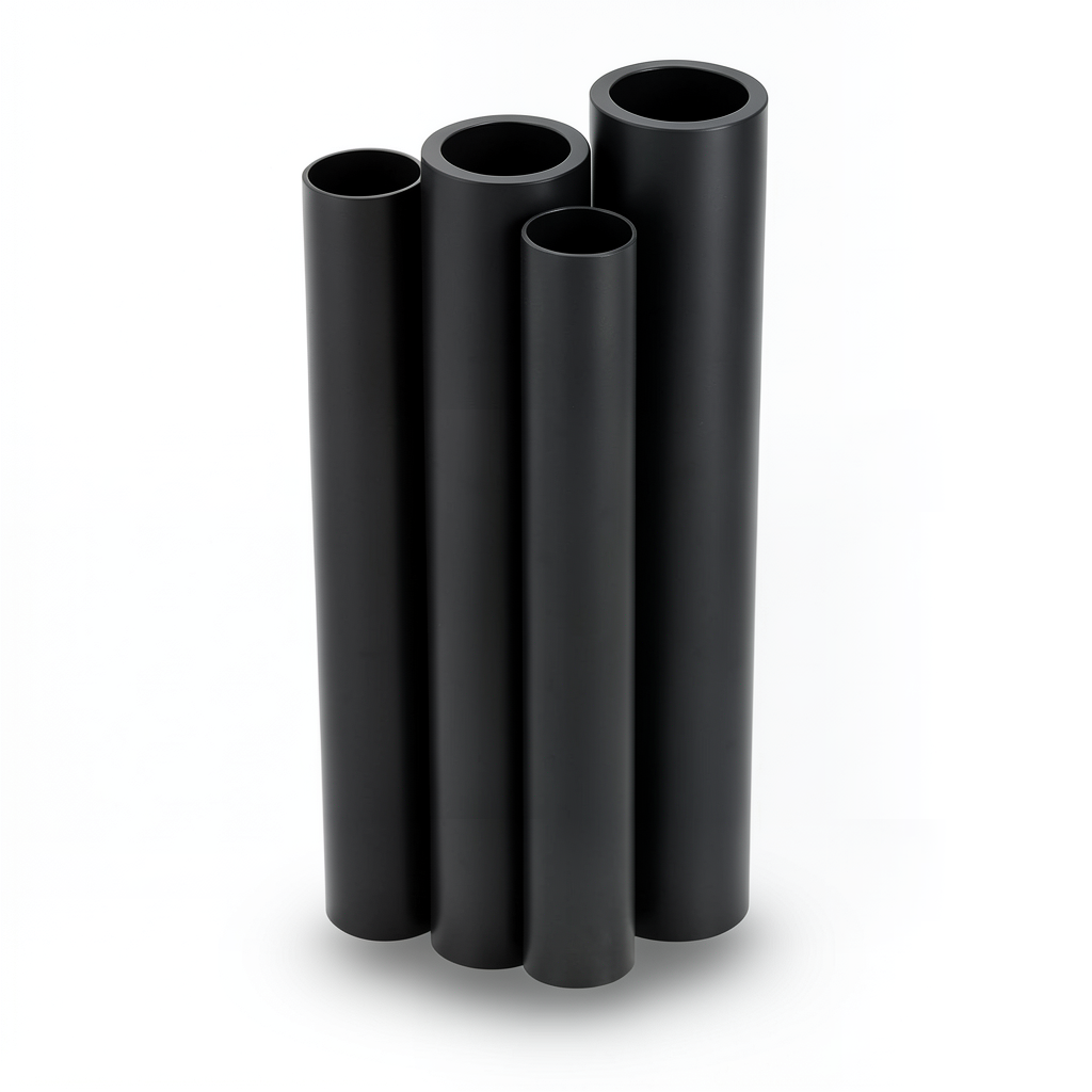 مواسير HDPE PE 100 ضغط 10 بار قطر خارجي 560 مم سمك 33.2 مم لون أسود