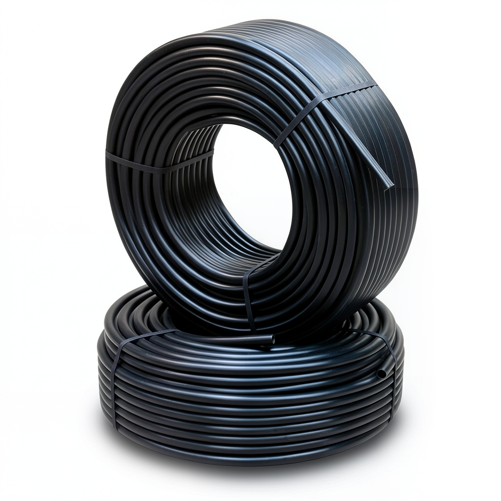 أنابيب HDPE الراجحي PE 80 ضغط 8 بار قطر خارجي 63 مم سمك 3.8 مم لون أسود