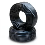 أنابيب HDPE الراجحي PE 80 ضغط 8 بار قطر خارجي 63 مم سمك 3.8 مم لون أسود