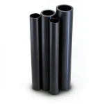 مواسير HDPE PE 80 ضغط 8 بار قطر خارجي 250 مم سمك 14.8 مم لون أسود