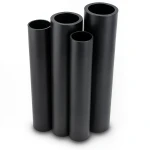HDPE Pipes PE 80 Pressure 8 Bar Outer Diameter 280 mm Thickness 16.6 mm Black