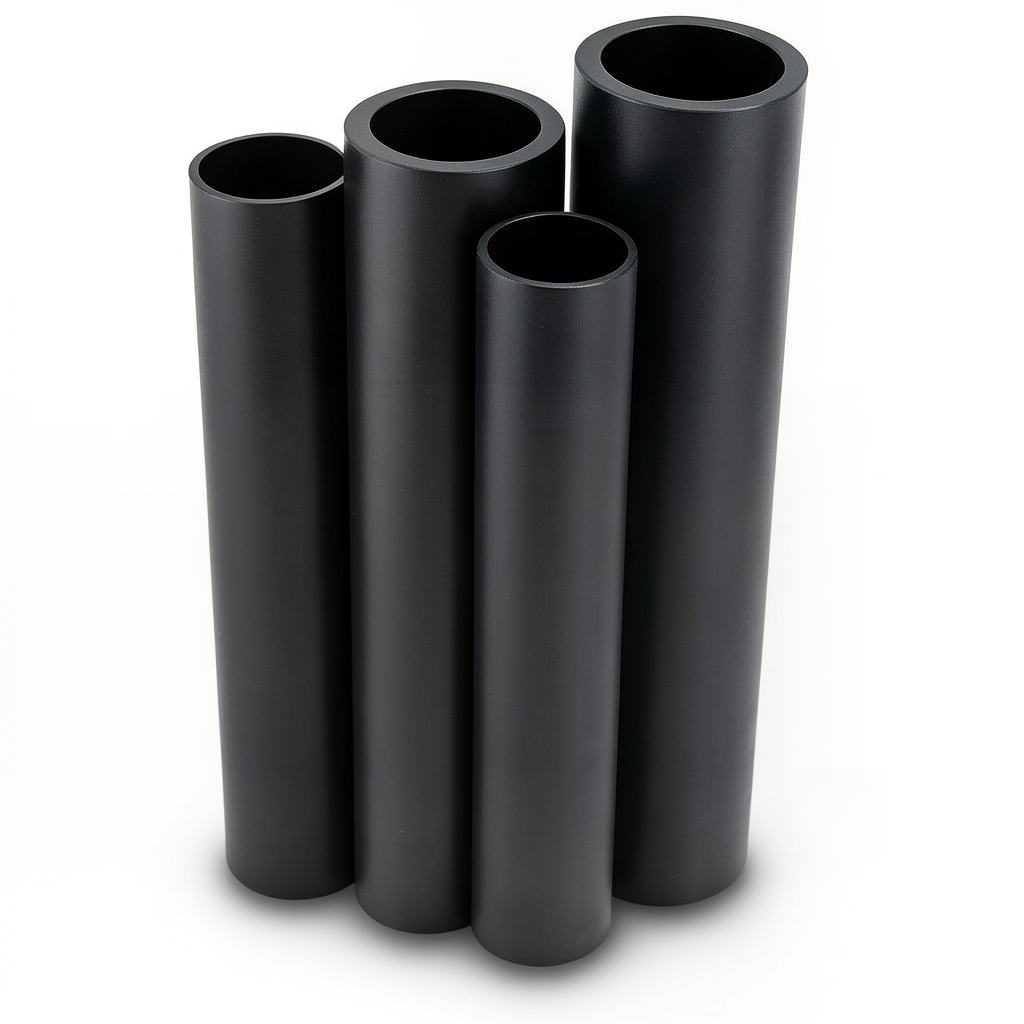 HDPE Pipes PE 80 Pressure 8 Bar Outer Diameter 280 mm Thickness 16.6 mm Black